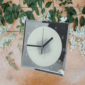 Mirror Glass Clock
