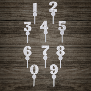 Number Cake Topper