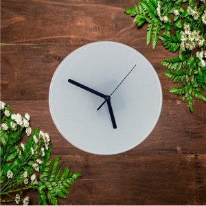 Glass Round Clock