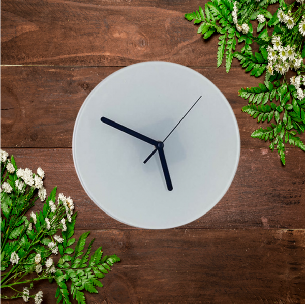 Glass Round Clock