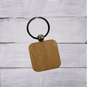 Wood Keyring Square (Engraving)